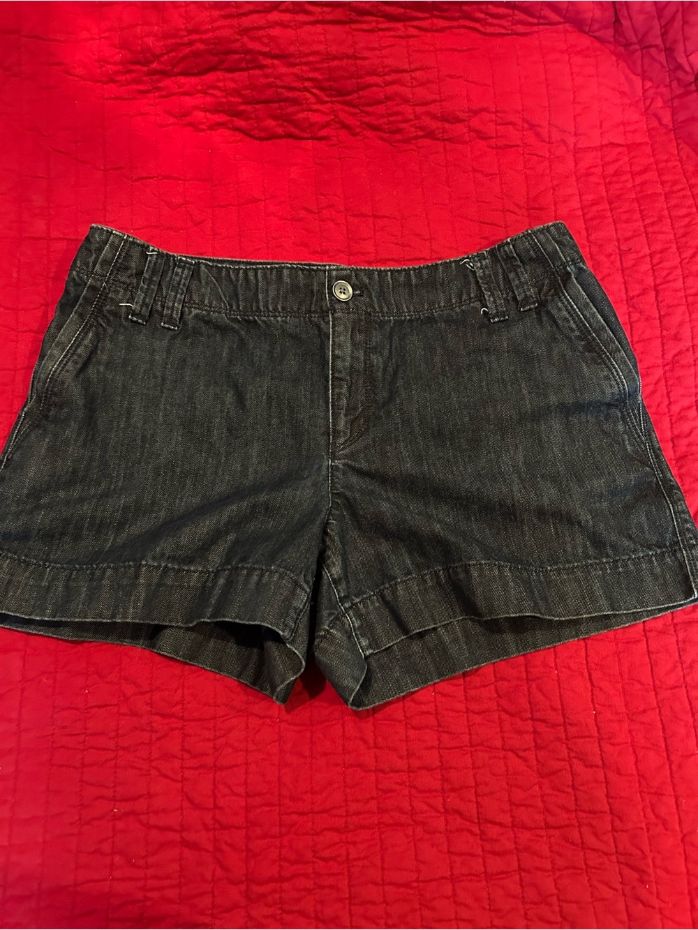 LOFT Black Denim Casual Shorts